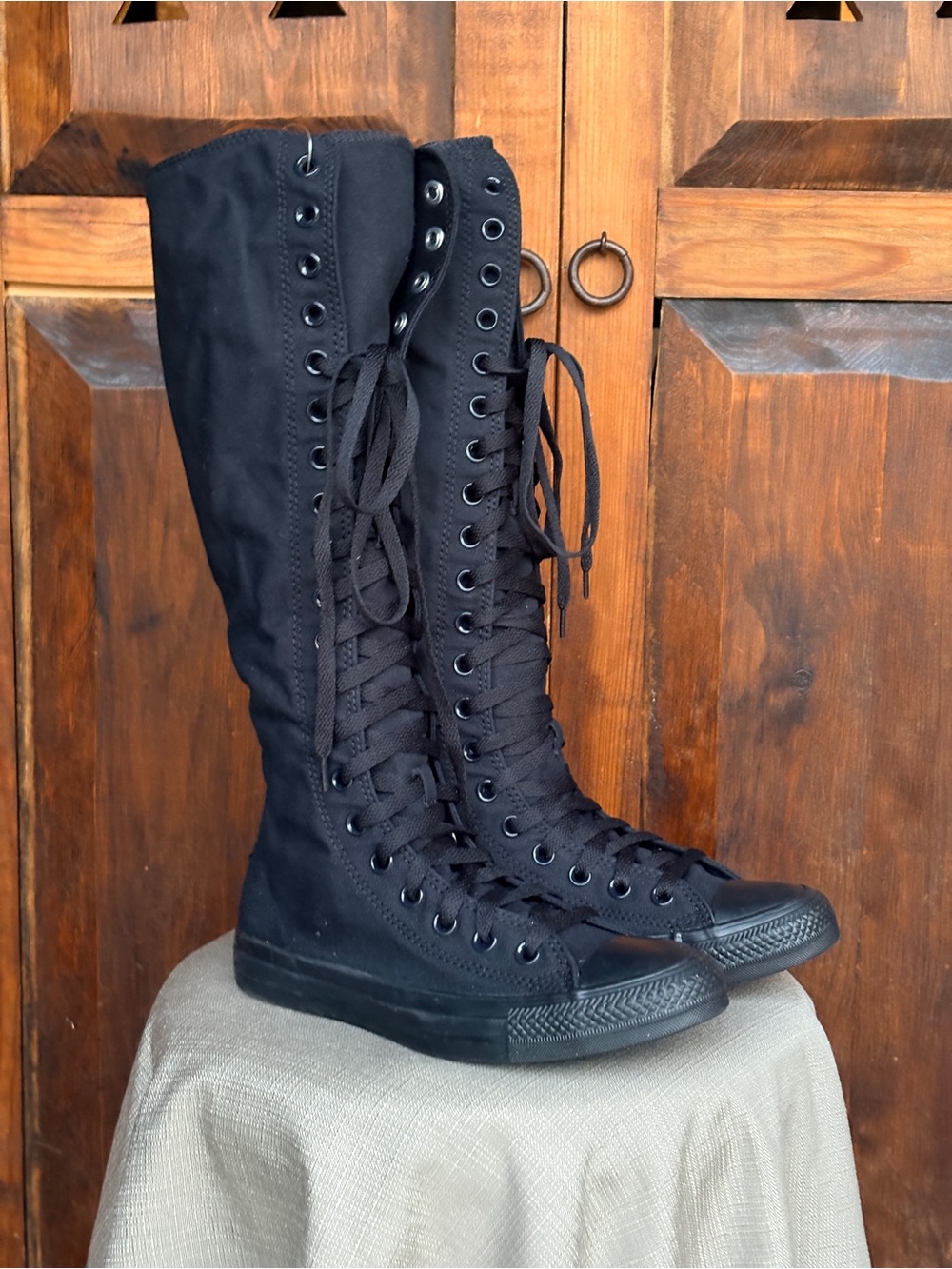 Converse Chuck Taylor All Star XXHi Black Monochrome Knee High NWOB
